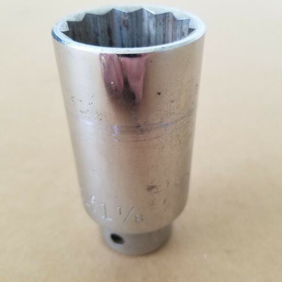 Wright Tool 4636 1-1/8" 1/2"Drive 12pt Deepsocket Forged Alloy USA - Picture 2 of 8